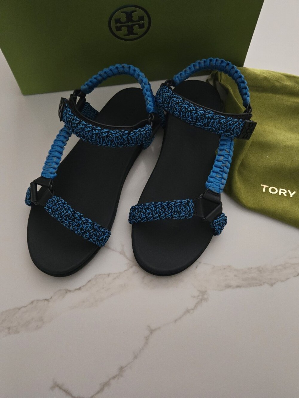 NWT Tory Burch Mellow Trail Rope Sandal